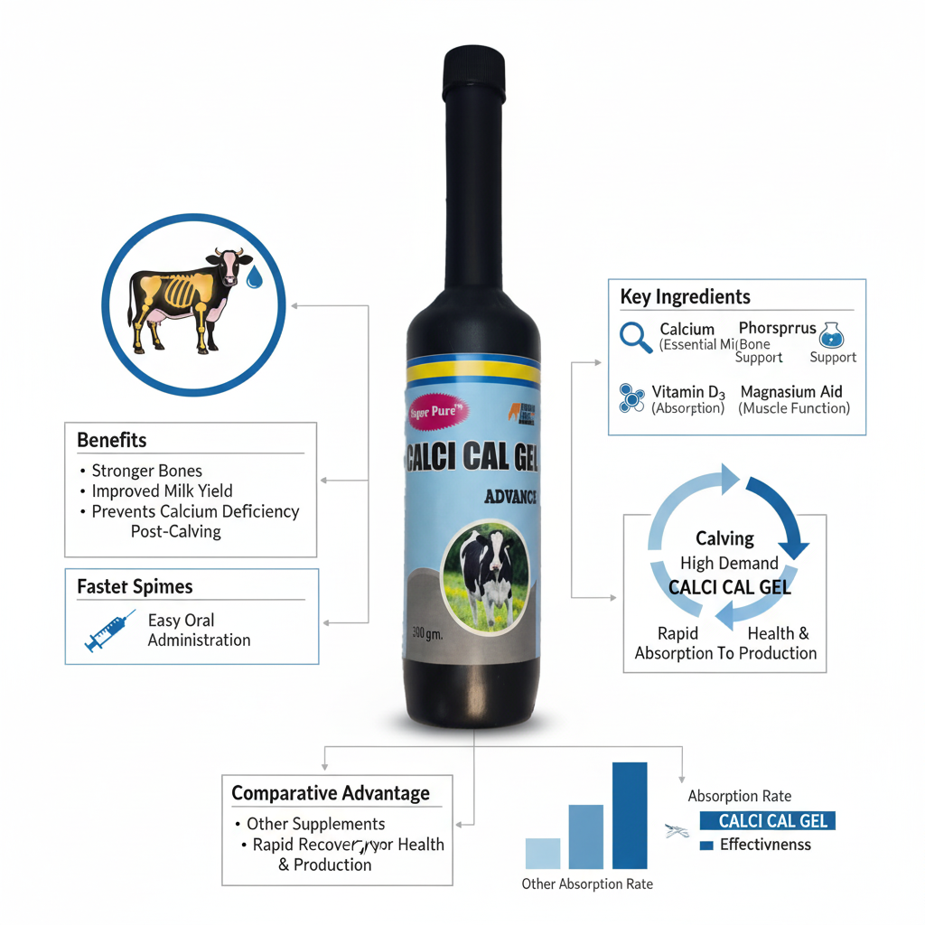CALCI Cal Gel Advance 300g | Advanced Calcium Gel for Cows, Buffaloes, Goats & Sheep | Bone Strength & Milk Production Support - Image 3