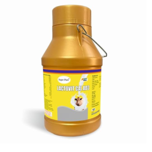 LACTOVIT Cal AD3 Calcium Tonic for Cows, Goats, Sheep & Livestock | Vitamin A D3 Supplement | Bone & Milk Booster | Dollu Pack (5 LTR.)