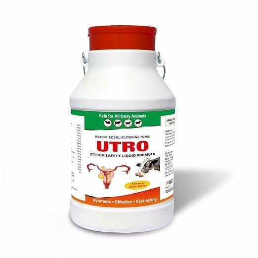 Utro Uterine Tonic 2 LTR | Ayurvedic Formula for Cattle, Buffaloes, Goats and Sheep, Veterinary Supplement